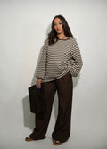 T-shirt oversize rayé